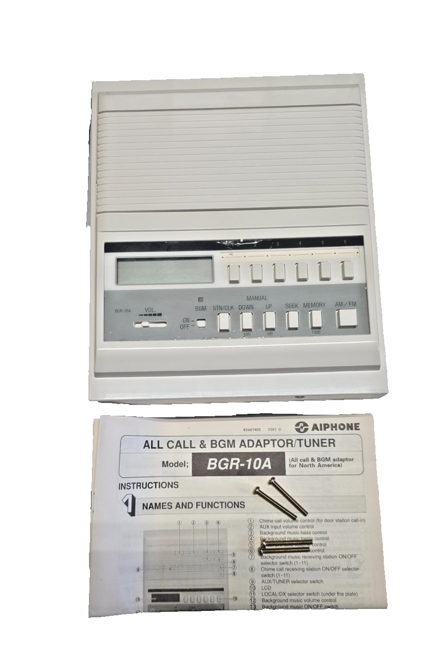Aiphone BGR10A Intercom Master Station Aiphone BGR10A Intercom Master Station