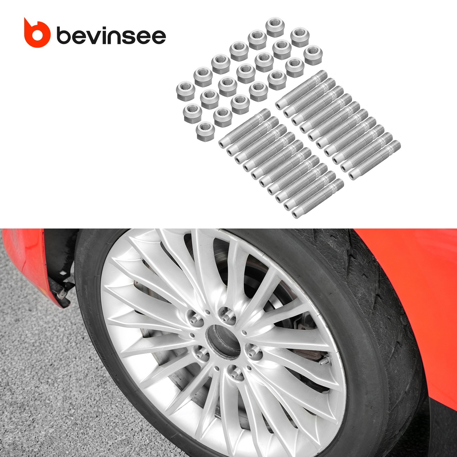 75mm M12x1.5 Conversion Wheel Stud Steel For BMW E36 E46 E90 E92 E34 E39 E60 E85