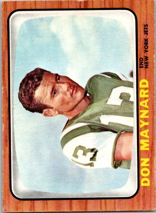 1966 Topps Football #95 Don Maynard HOF EX AFL New York Jets UTEP Texas Western 1966 Topps Football #95 Don Maynard HOF EX AFL New York Jets UTEP Texas Western