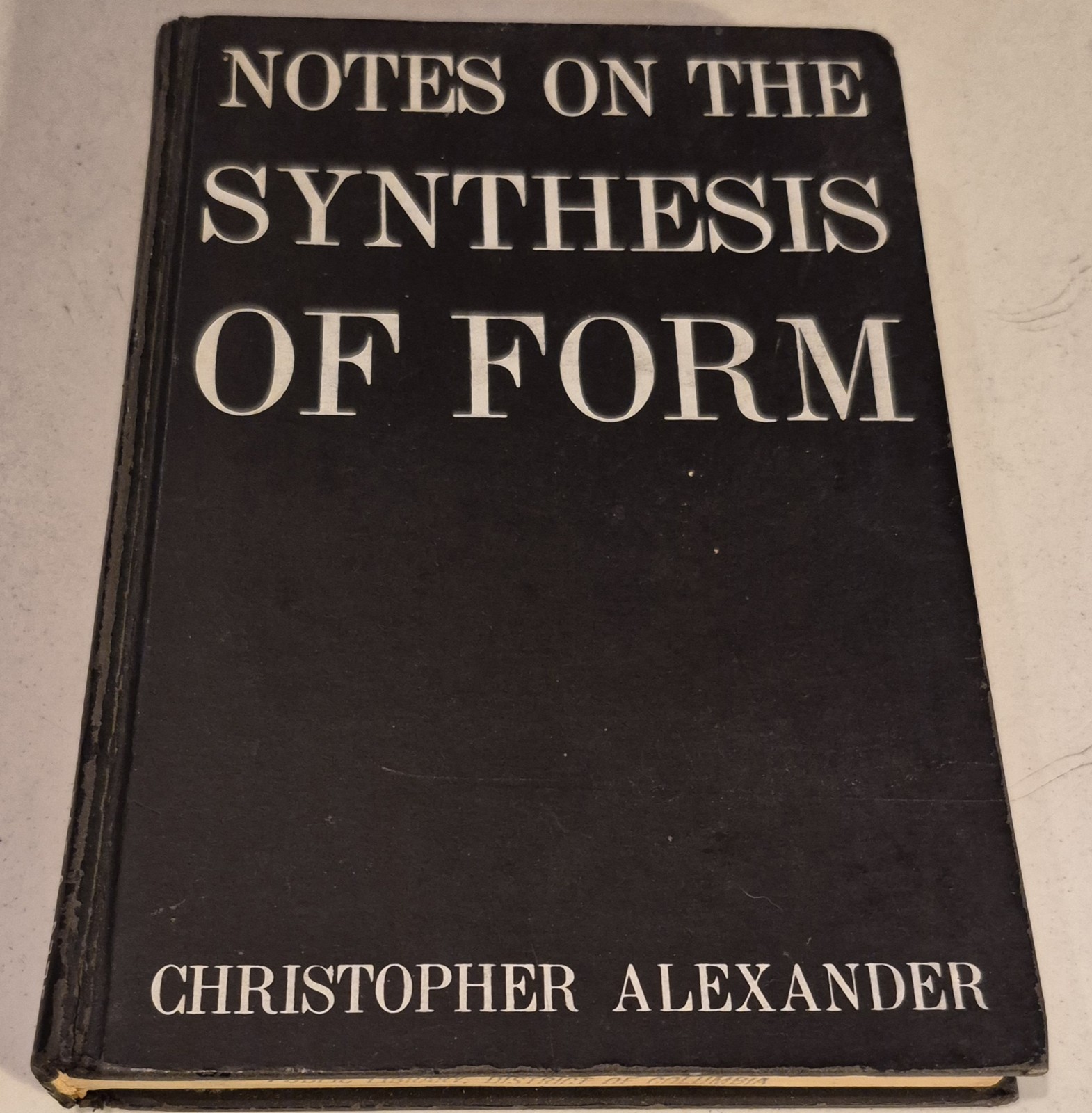 Notes on the Synthesis of Form Notes on the Synthesis of Form