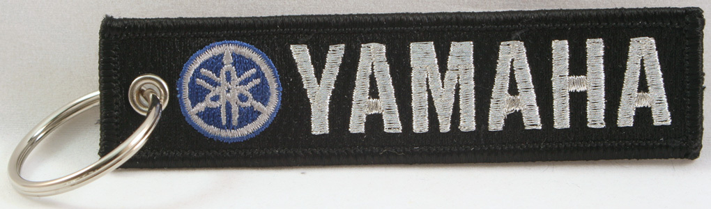 Yamaha Embroidered Key Chain Motorcycle Instrument Bikers Musicians Cafe Racer