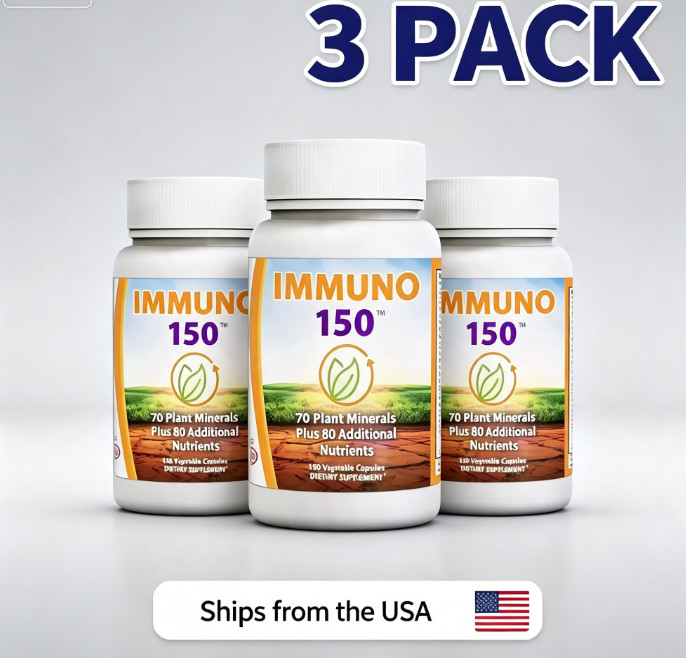 3 BOTTLE OF IMMUNO 150 THE ULTIMATE, IMMUNE BOOSTER. 150 CAPSULES