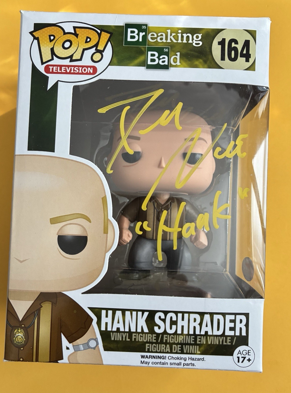 DEAN NORRIS SIGNED HANK SCHRADER FUNKO 164 BREAKING BAD JSA /Hardstack DEAN NORRIS SIGNED HANK SCHRADER FUNKO 164 BREAKING BAD JSA /Hardstack