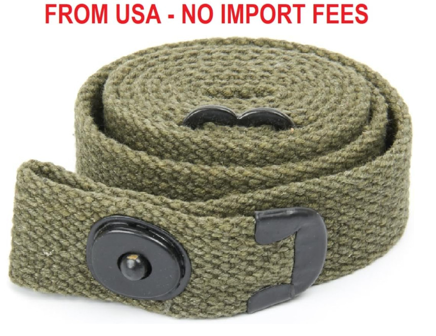 warreplica WWII US M1 Carbine Web Sling - OD Green Canvas 1 Inch Rifle Sling - A