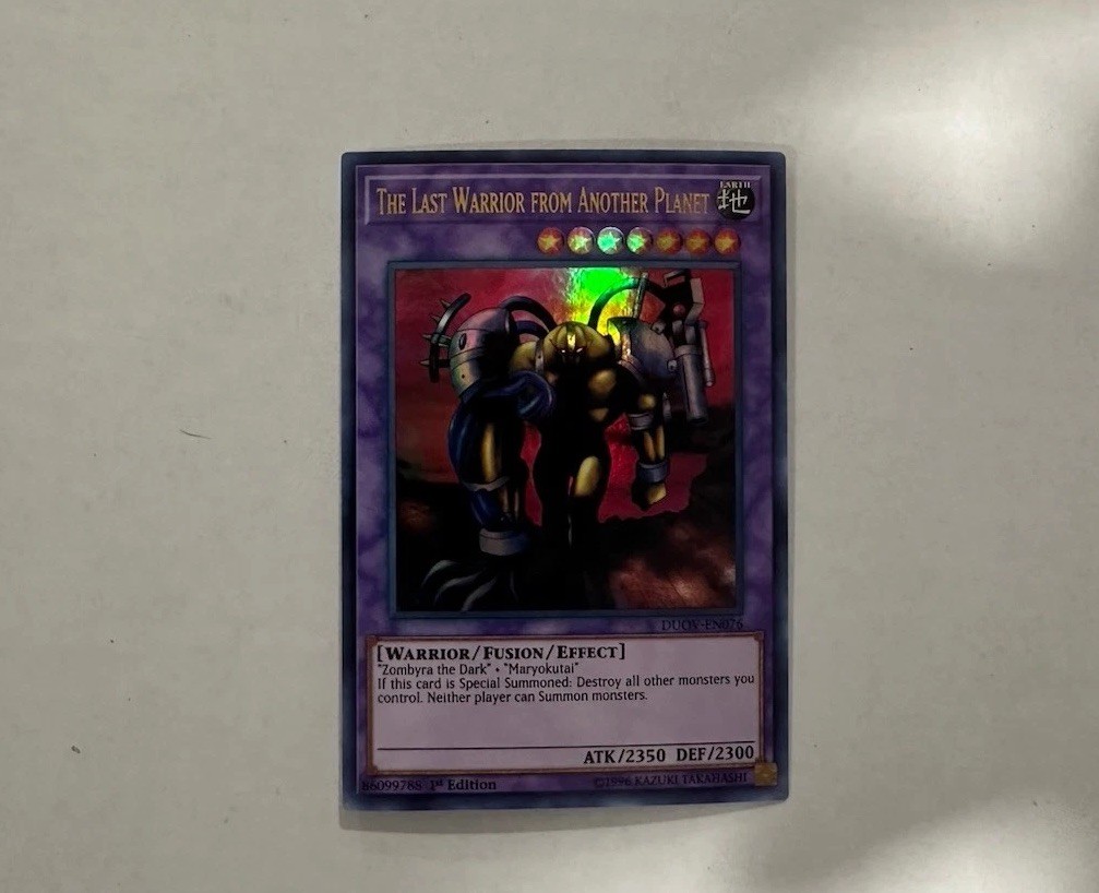 THE LAST WARRIOR FROM ANOTHER PLANET ULTRA RARE DUOV-EN076 YUGIOH NM