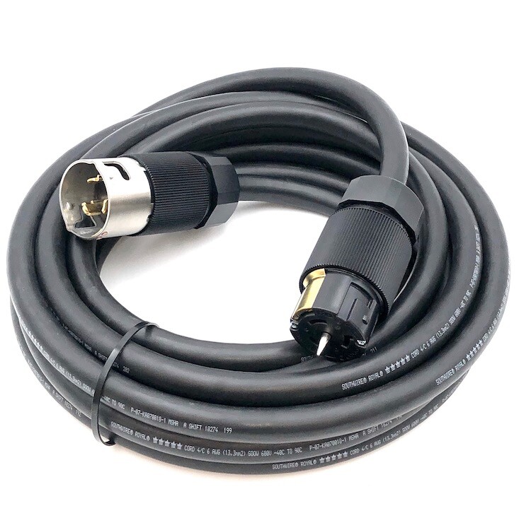 Libra Power® 25' 50 Amp Twist Lock 6/4 SOOW California style Hubbell 125/250V Libra Power® 25' 50 Amp Twist Lock 6/4 SOOW California style Hubbell 125/250V