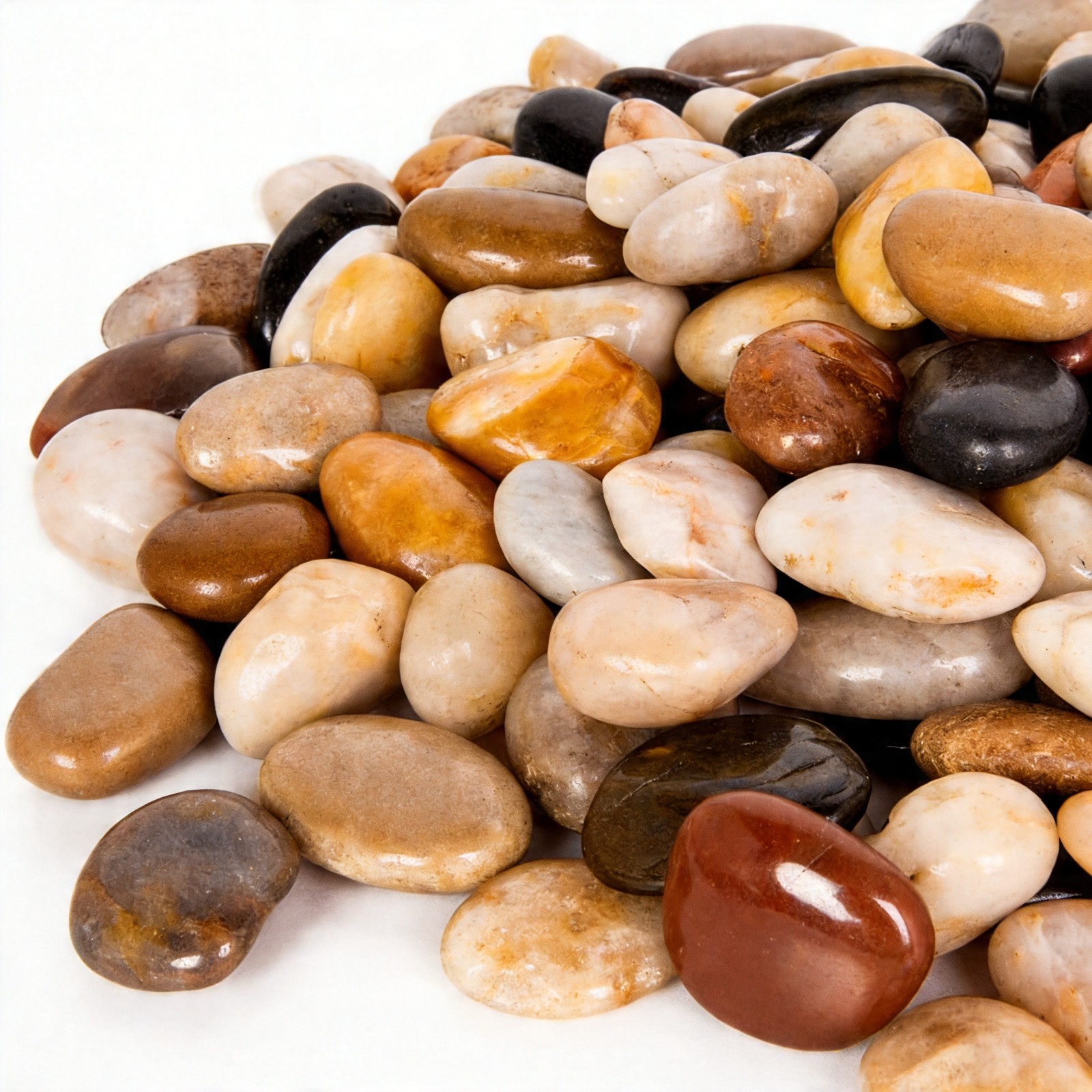 NEW 15lb Natural River Rocks 1-1.75 Inch Polished Stones for Landscaping US NEW 15lb Natural River Rocks 1-1.75 Inch Polished Stones for Landscaping US