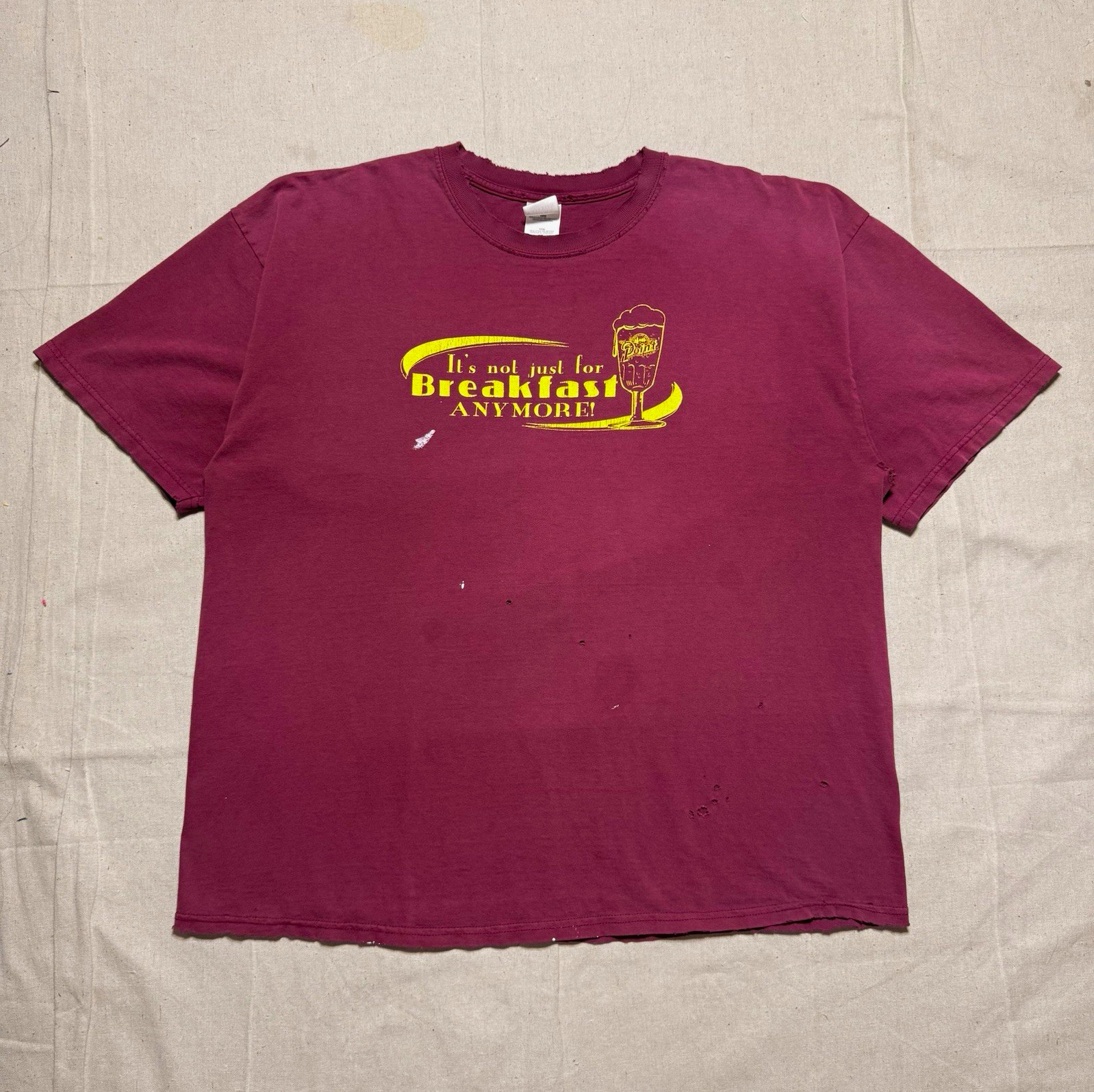 SICK EARLY 2000s FADED & DISTRESSED BEER COMEDY SHIRT (XXL) SICK EARLY 2000s FADED & DISTRESSED BEER COMEDY SHIRT (XXL)