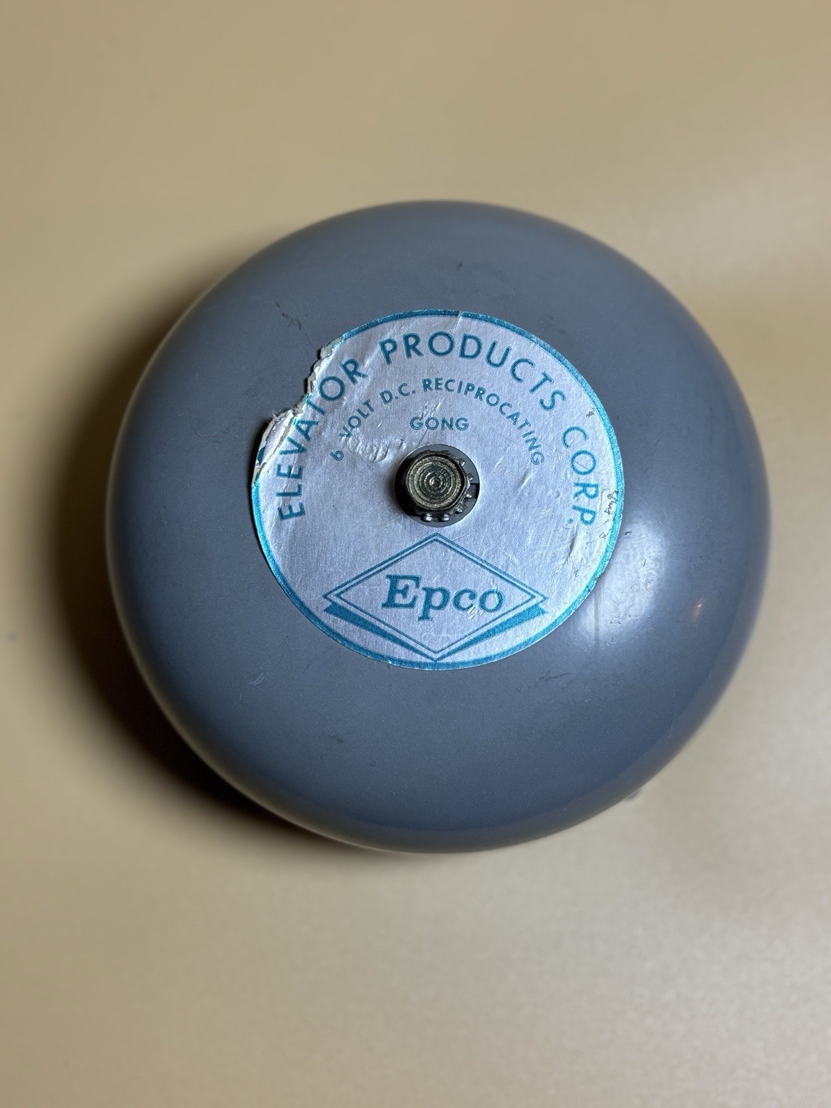 Vintage EPCO 6V DC Reciprocating Elevator Gong Bell Industrial WORKING Vintage EPCO 6V DC Reciprocating Elevator Gong Bell Industrial WORKING