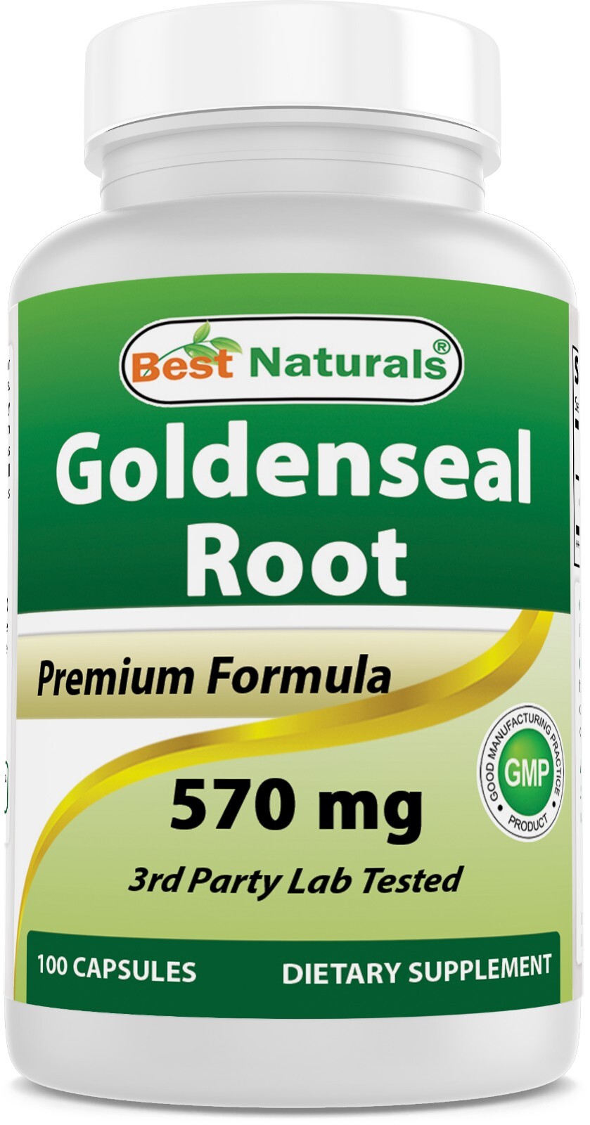 Best Naturals Goldenseal Root 570 mg 100 Capsules