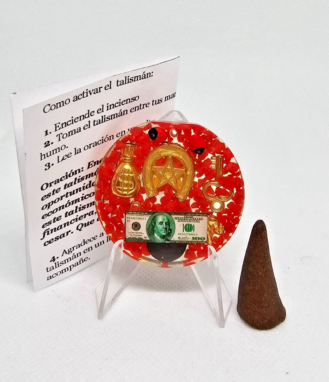 AMULETO / RITUALIZED AMULET DINERO SUERTE EXITO PROSPERIDAD ABUNDANCIA 