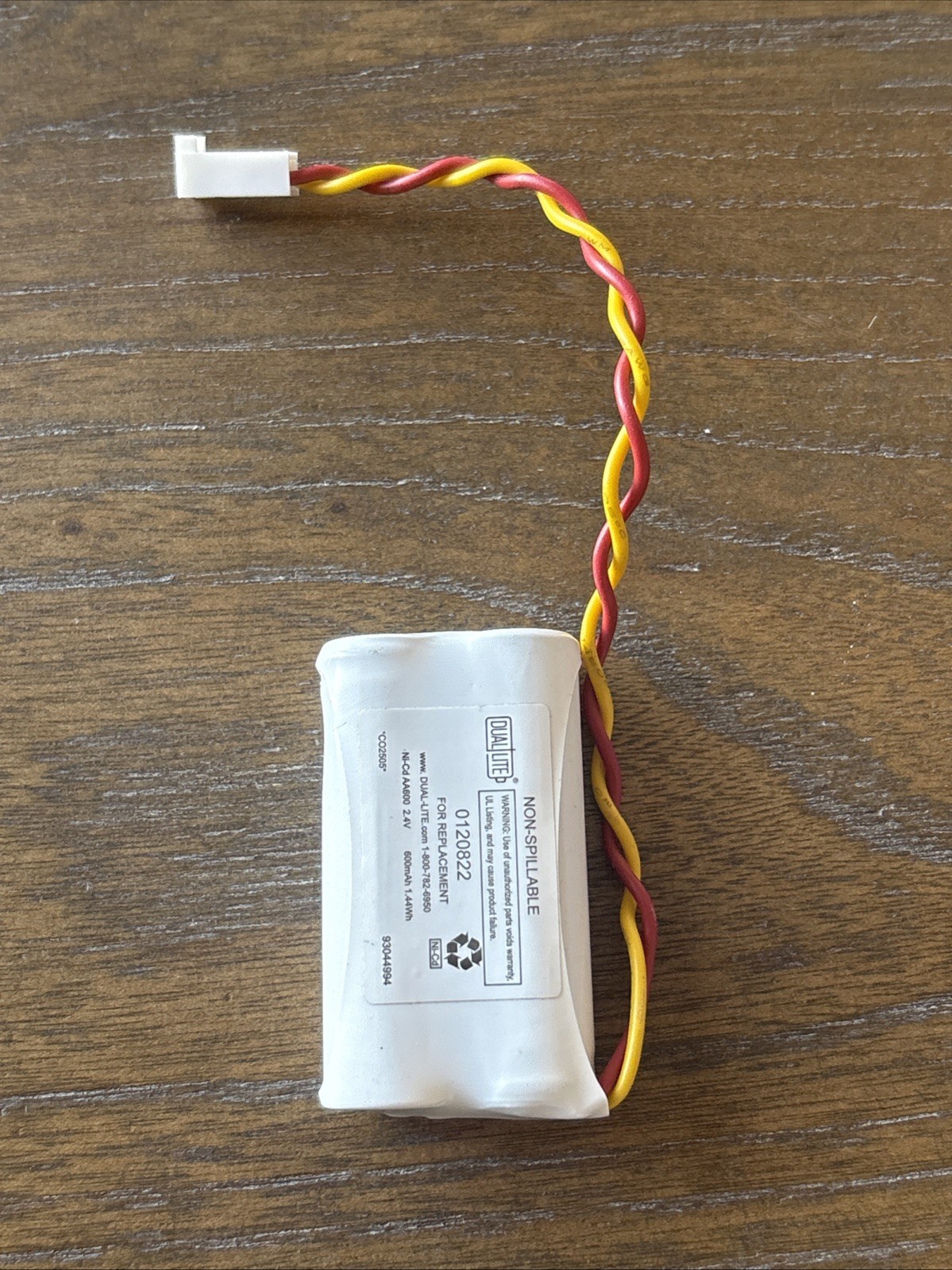 Dual-Lite Batt-Pack 2 Cell Aa 600Ma Battery, Nickel Cadmium, 600Mah, 2.4Vdc Dual-Lite Batt-Pack 2 Cell Aa 600Ma Battery, Nickel Cadmium, 600Mah, 2.4Vdc