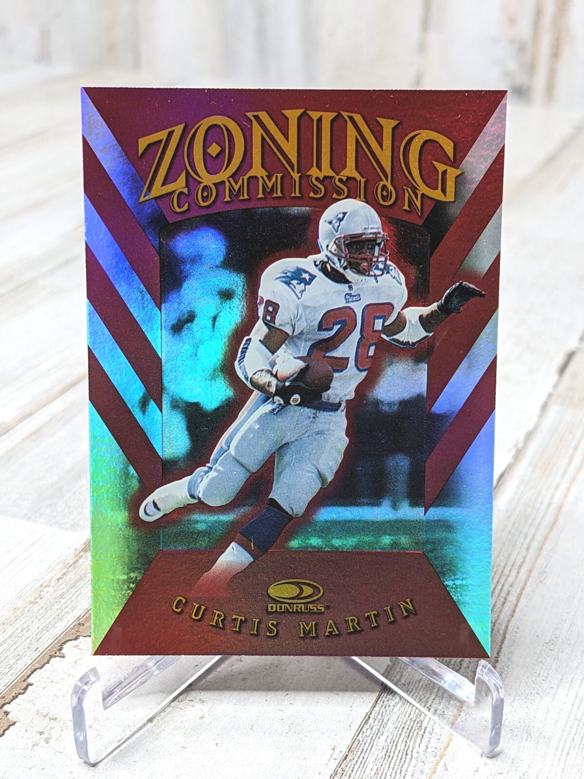 1997 Donruss /5000 Zoning Commission #11 Red Holofoil Curtis Martin - HOF NM-MT 1997 Donruss /5000 Zoning Commission #11 Red Holofoil Curtis Martin - HOF NM-MT