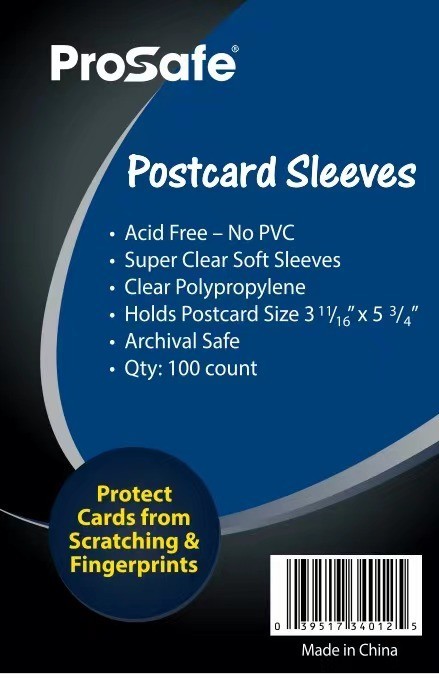 1000 + 200 = 1200 / 1,200 NEW Pro Safe Postcard Sleeves - 