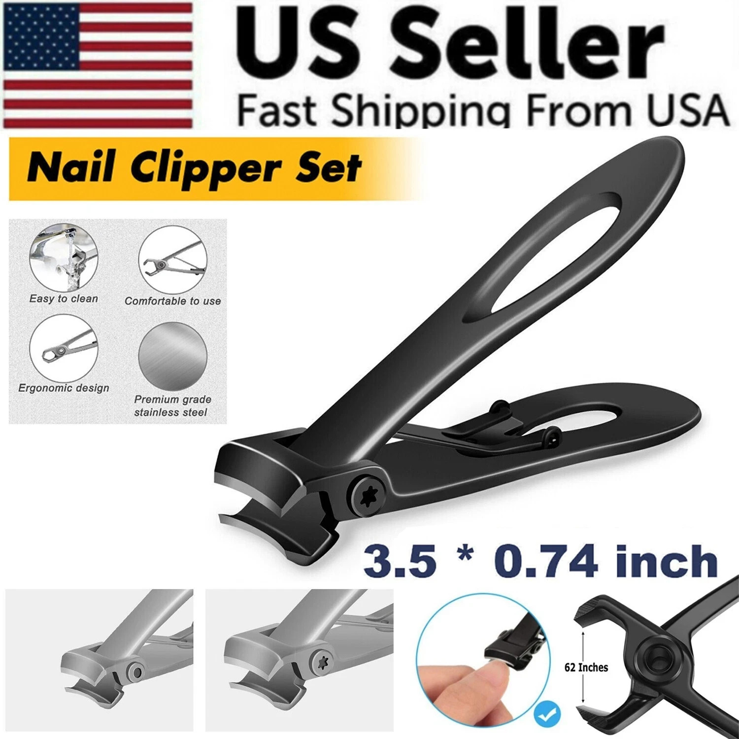 Extra Large Toe Nail Clippers For Thick Hard Nails Cutter Heavy Duty Stainless Extra Large Toe Nail Clippers For Thick Hard Nails Cutter Heavy Duty Stainless