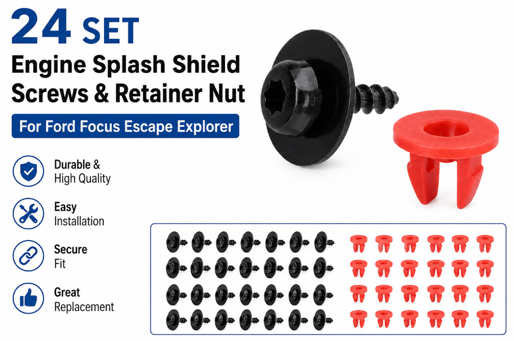 5 Set Engine Splash Shield Retainer Nut Screws For Ford Escape Edge W702413S450B
