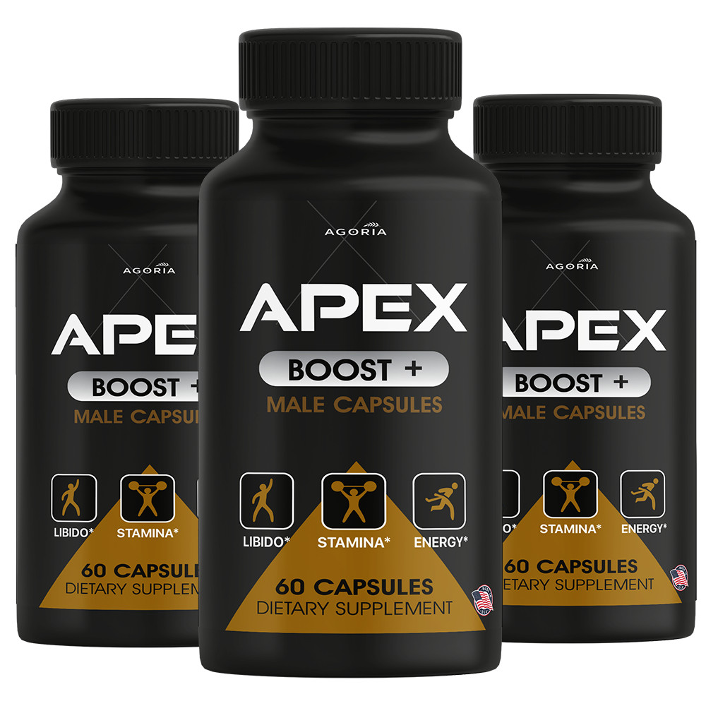 (3 Pack) Apex Boost Plus For Men, ApexBoost Advanced Supplement Pills