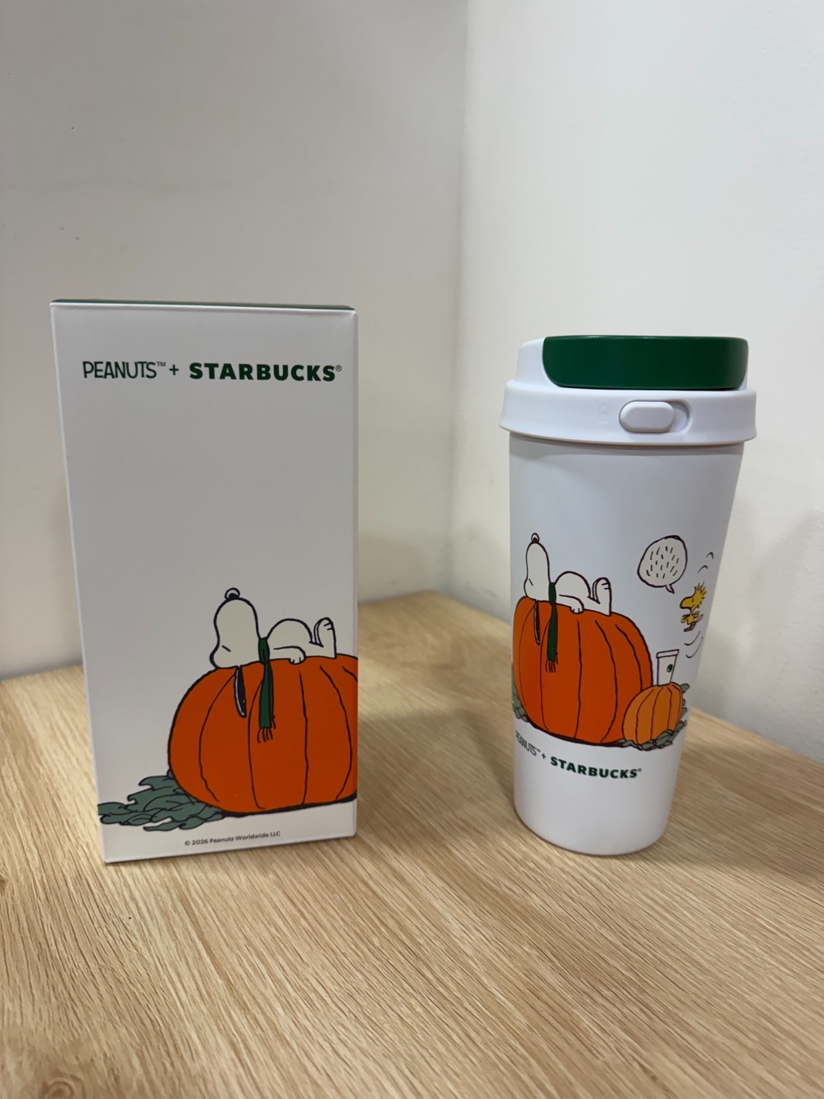 Starbucks x Peanuts Snoopy Great Pumpkin Stainless Steel Tumbler - New in Box