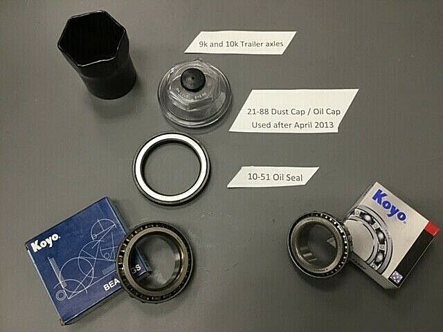 9k,10k Dexter Hub Parts, 21-88 cap, 10-51 Oil seal, 31-019-02, 31-030-02, socket