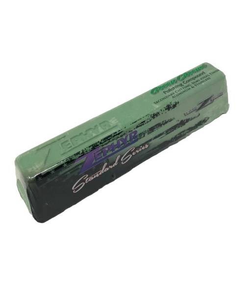 Zephyr Green Chrome Stainless Rouge Heavy Cut Metal Polishing Compound Bar