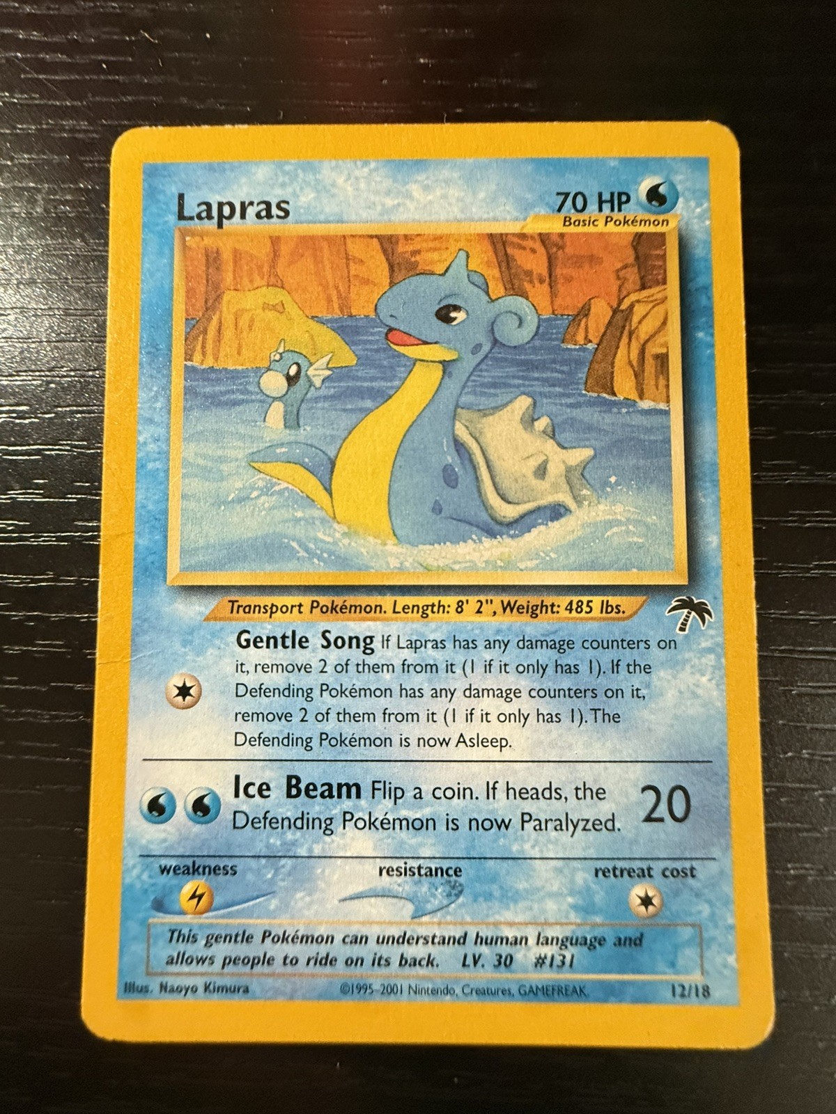2001 Pokemon Southern Islands Lapras 12/18 Vintage WOTC Promo 2001 Pokemon Southern Islands Lapras 12/18 Vintage WOTC Promo