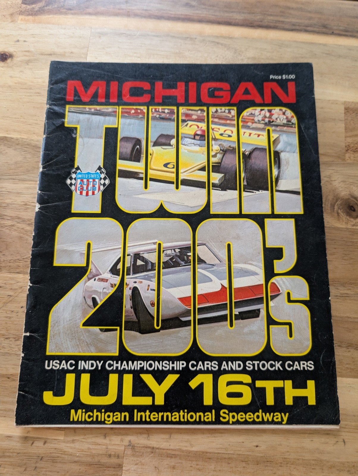 1972 USAC Race Program, Michigan Twin 200’s w/ lineup 1972 USAC Race Program, Michigan Twin 200’s w/ lineup