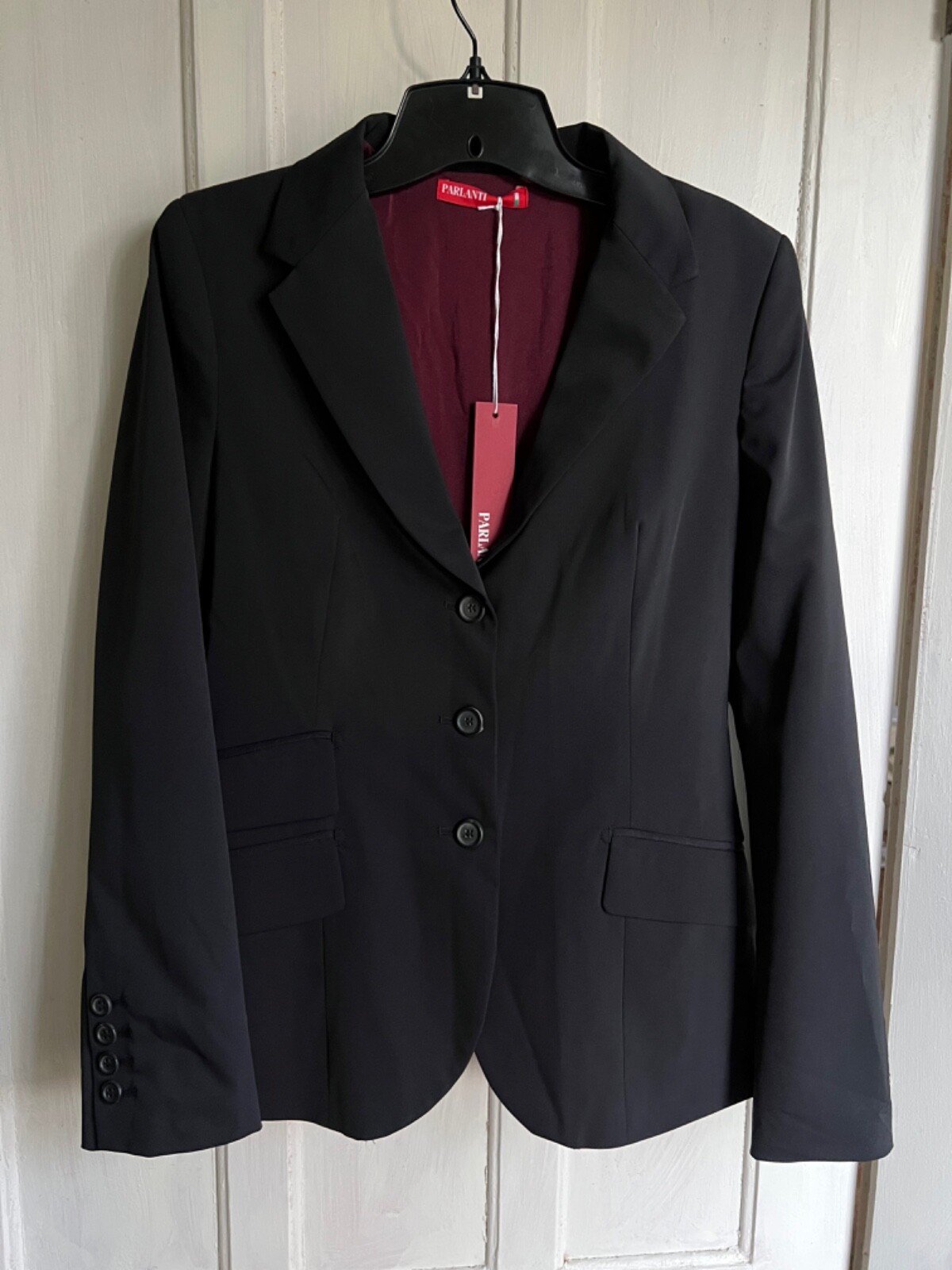 Italian NWT Synthetic Long Sleeves Riding Blazer Jacket Parlanti Size 44 Italian NWT Synthetic Long Sleeves Riding Blazer Jacket Parlanti Size 44