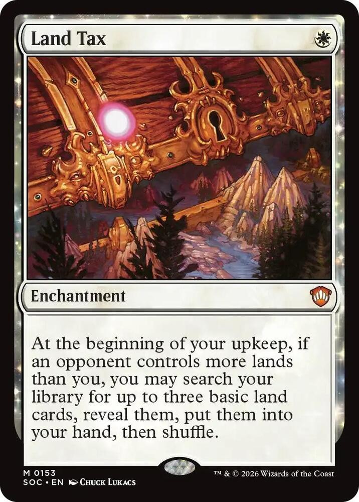 Land Tax MTG M 153 Commander: Secrets of Strixhaven SOC NM