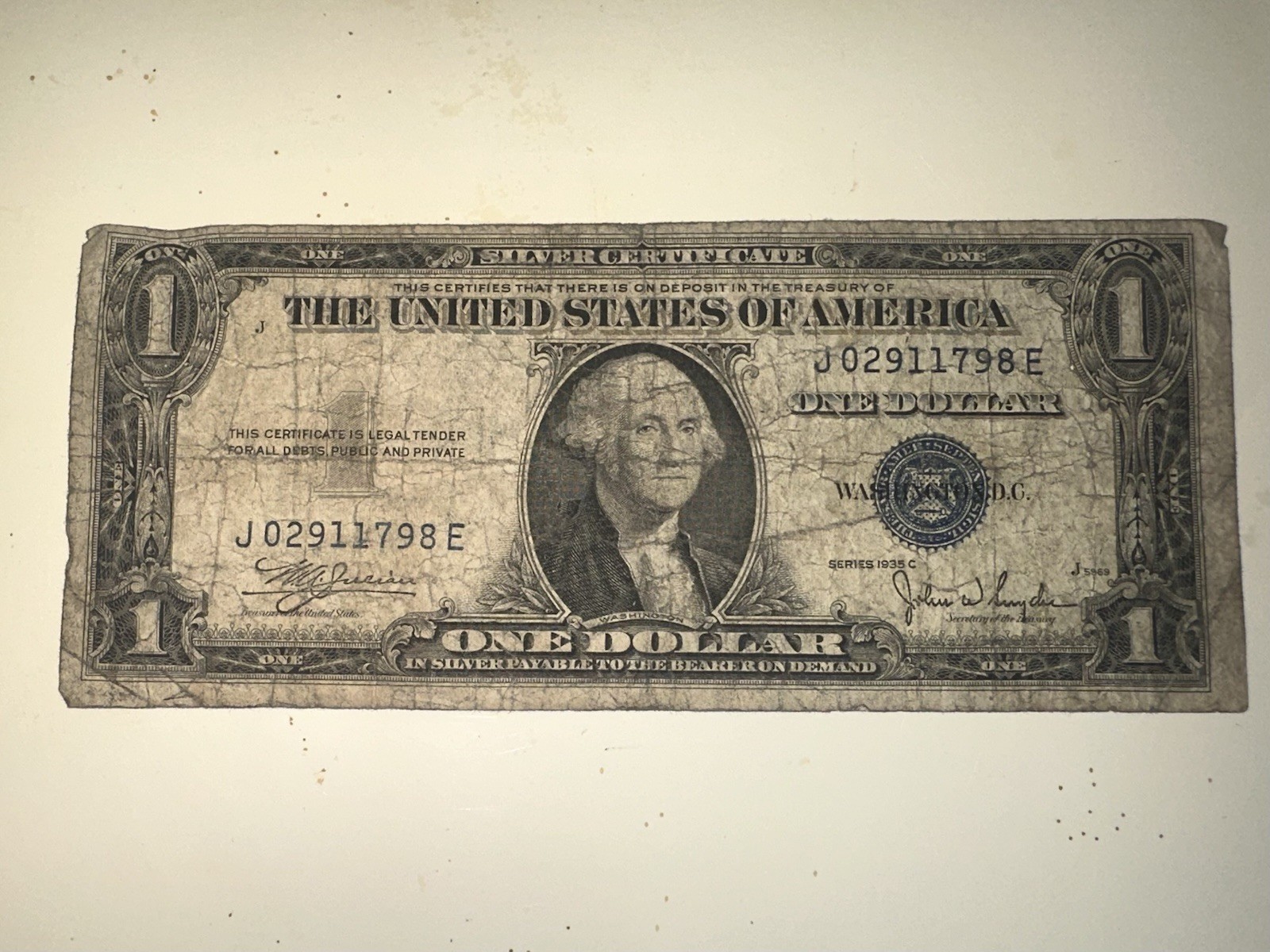 1935-c $1 Silver Certificate 1935-c $1 Silver Certificate
