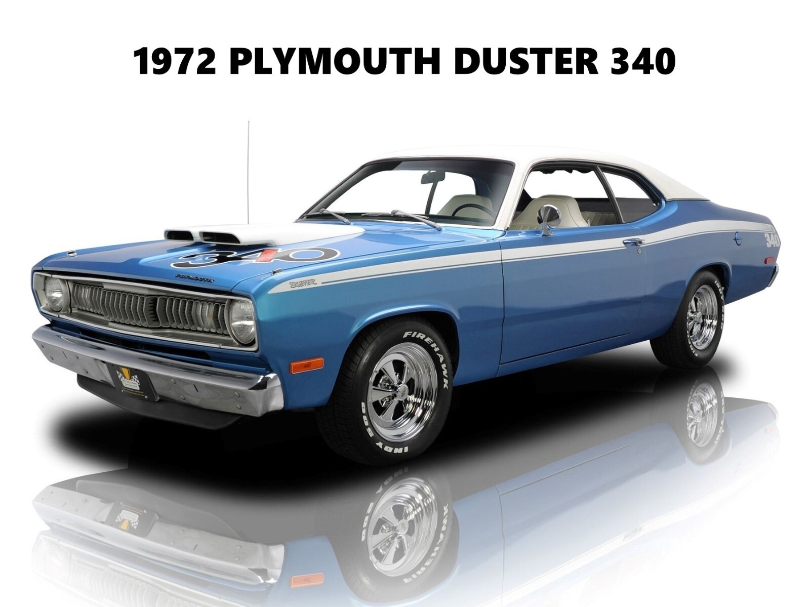 1972 Plymouth Duster 340 Metal Sign: 12x16\