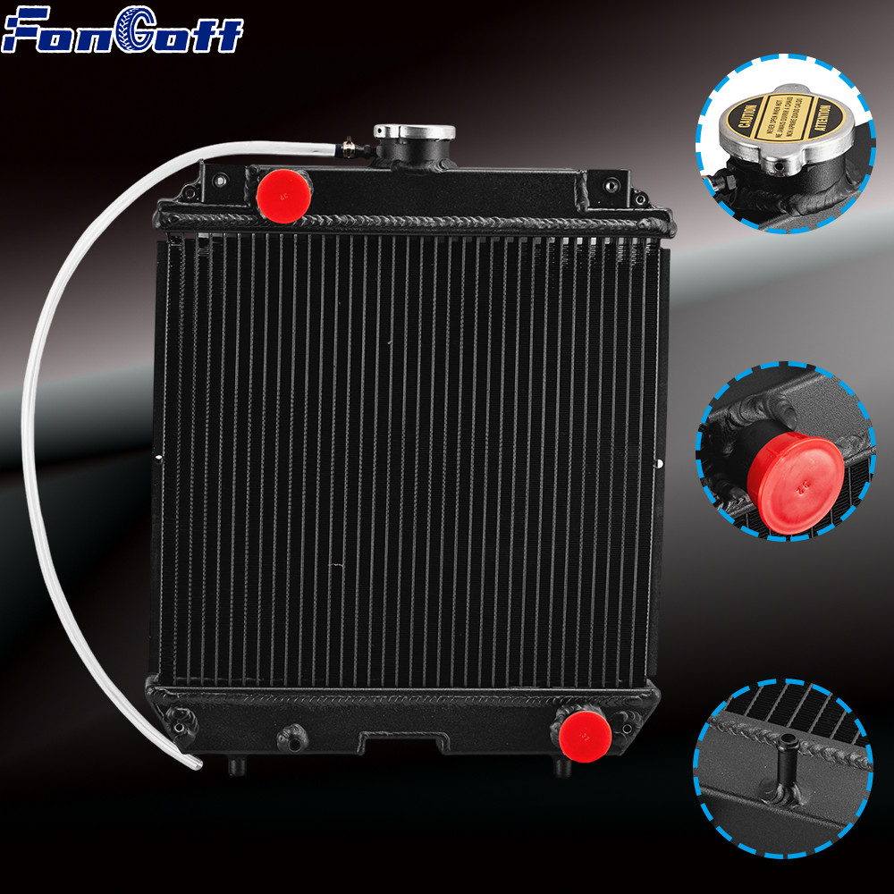 K2110-85010 2 Row Radiator for Kubota ZD18 ZD18F ZD21 ZD21F ZD221 GR2100 GR2110