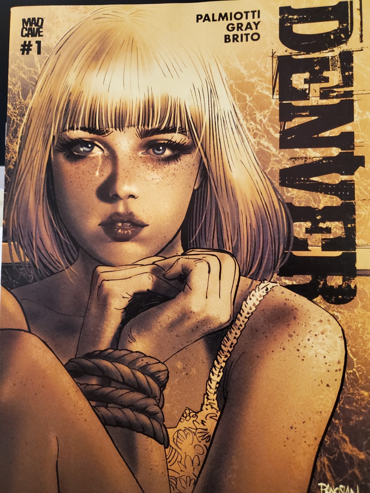 WOW DENVER #1 DAN PANOSIAN TRADE DRESS COVER MAD CAVE STUDIOS🔥🔥GREAT COVER