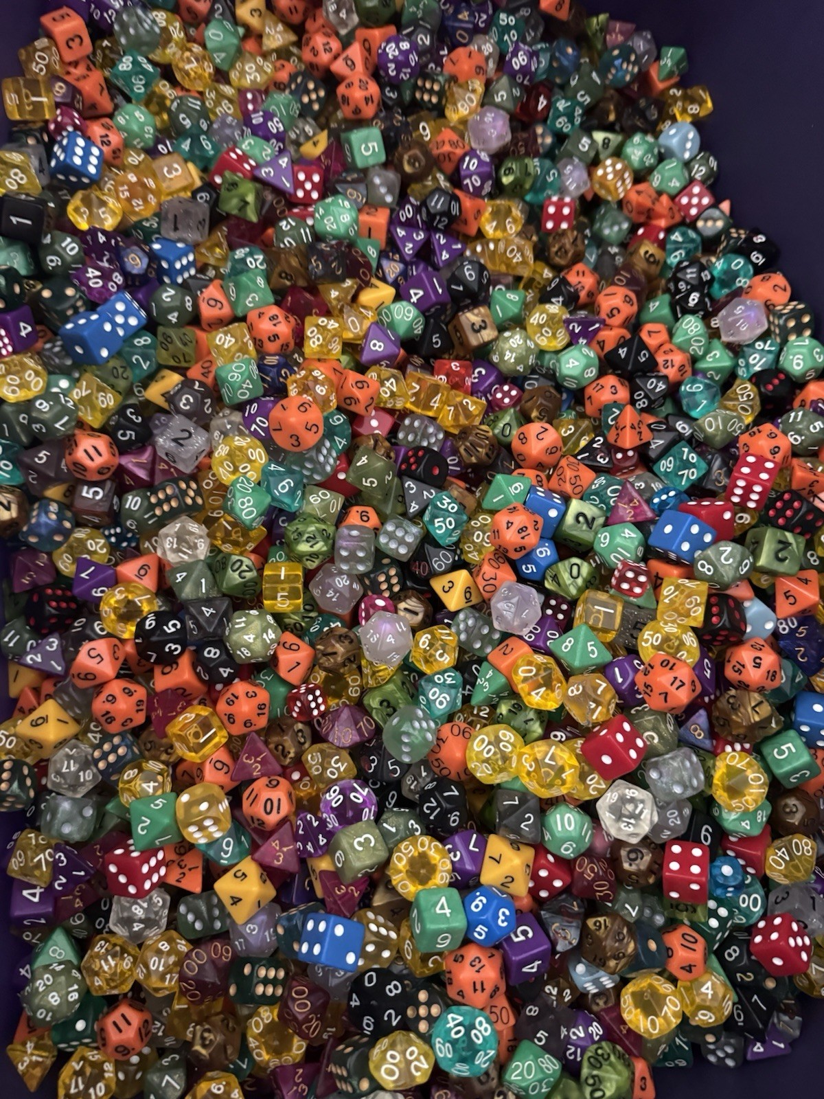 1Lbs Bulk Dice Dungeons and Dragons DND RPG MTG D6 D8 D4 D12 D20