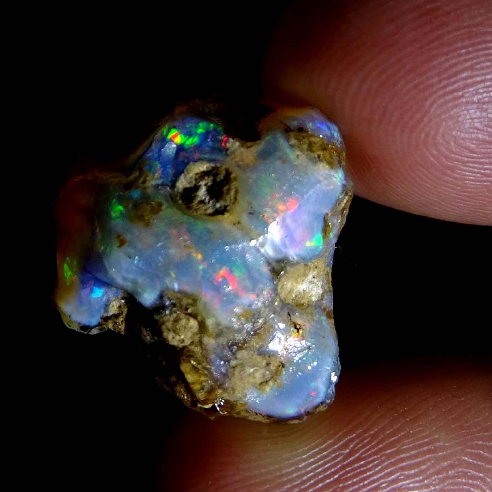 19.80  Cts. A+Natural Ethiopian Opal Rough.Chakra Energy Crystals 18X20X13 MM