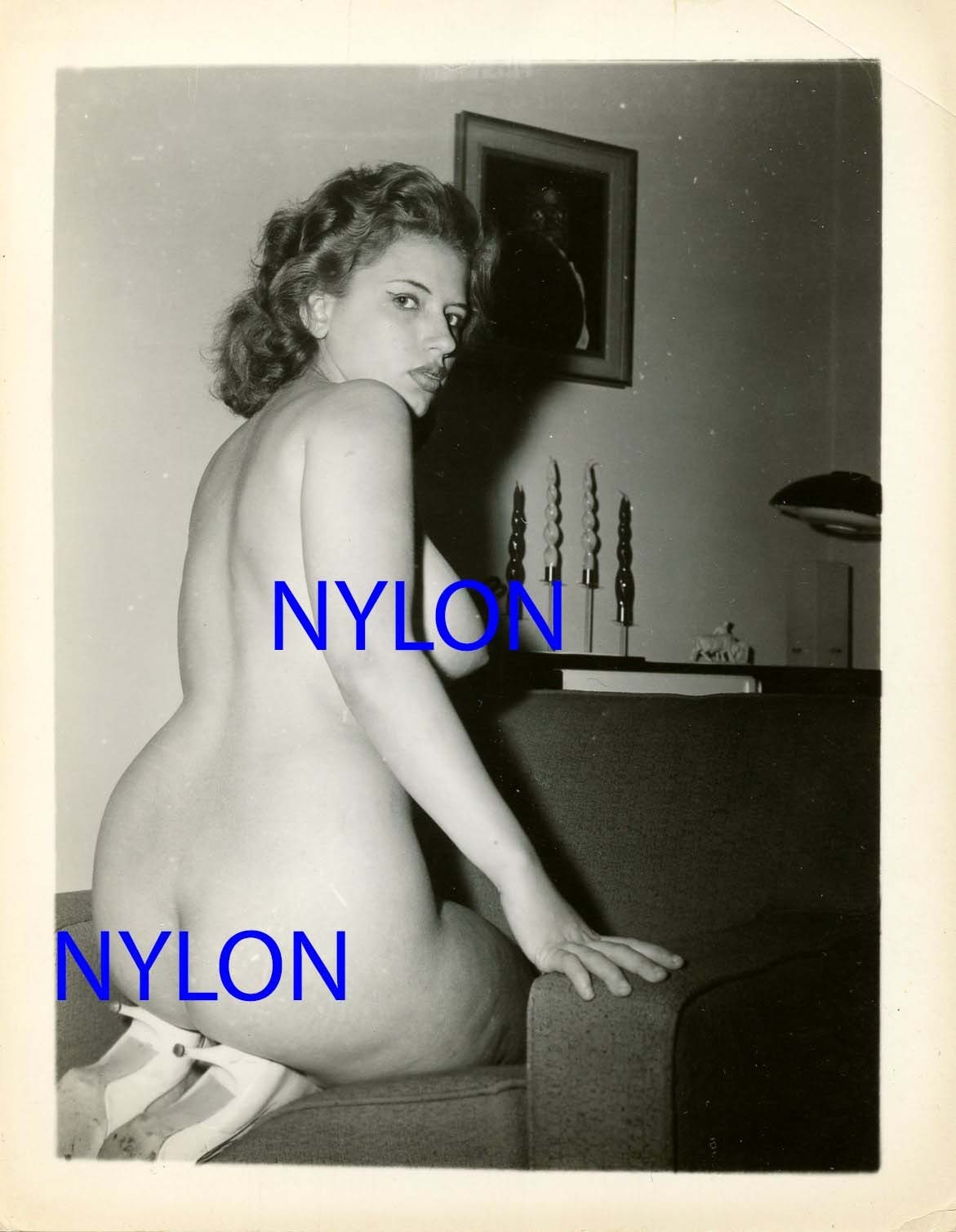 RARE 4 x 5 PHOTOGRAPH OF NUDE MODEL SHERRY LYNN RARE 4 x 5 PHOTOGRAPH OF NUDE MODEL SHERRY LYNN