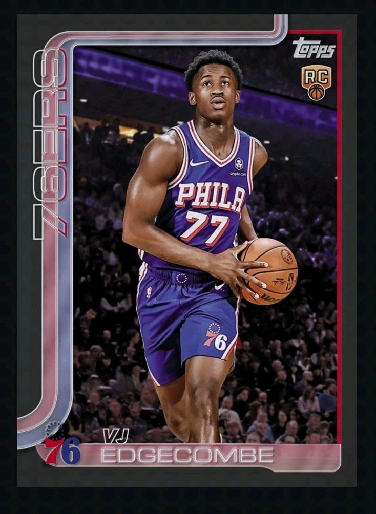 2025-26 Topps Flagship #203 VJ EDGECOMBE RC Black Base /10cc-NBA Collect Digital