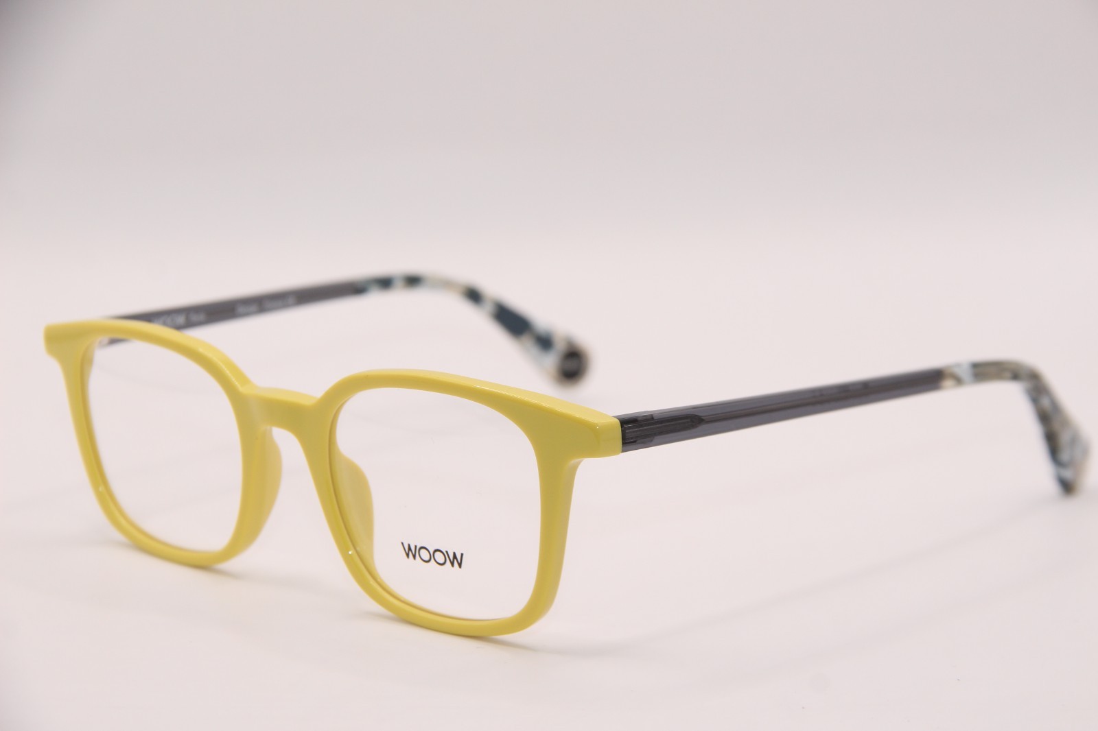 NEW WOOW GET HIRED 2 COL 0285 YELLOW CLEAR GRAY AUTHENTIC EYEGLASSES 47-20