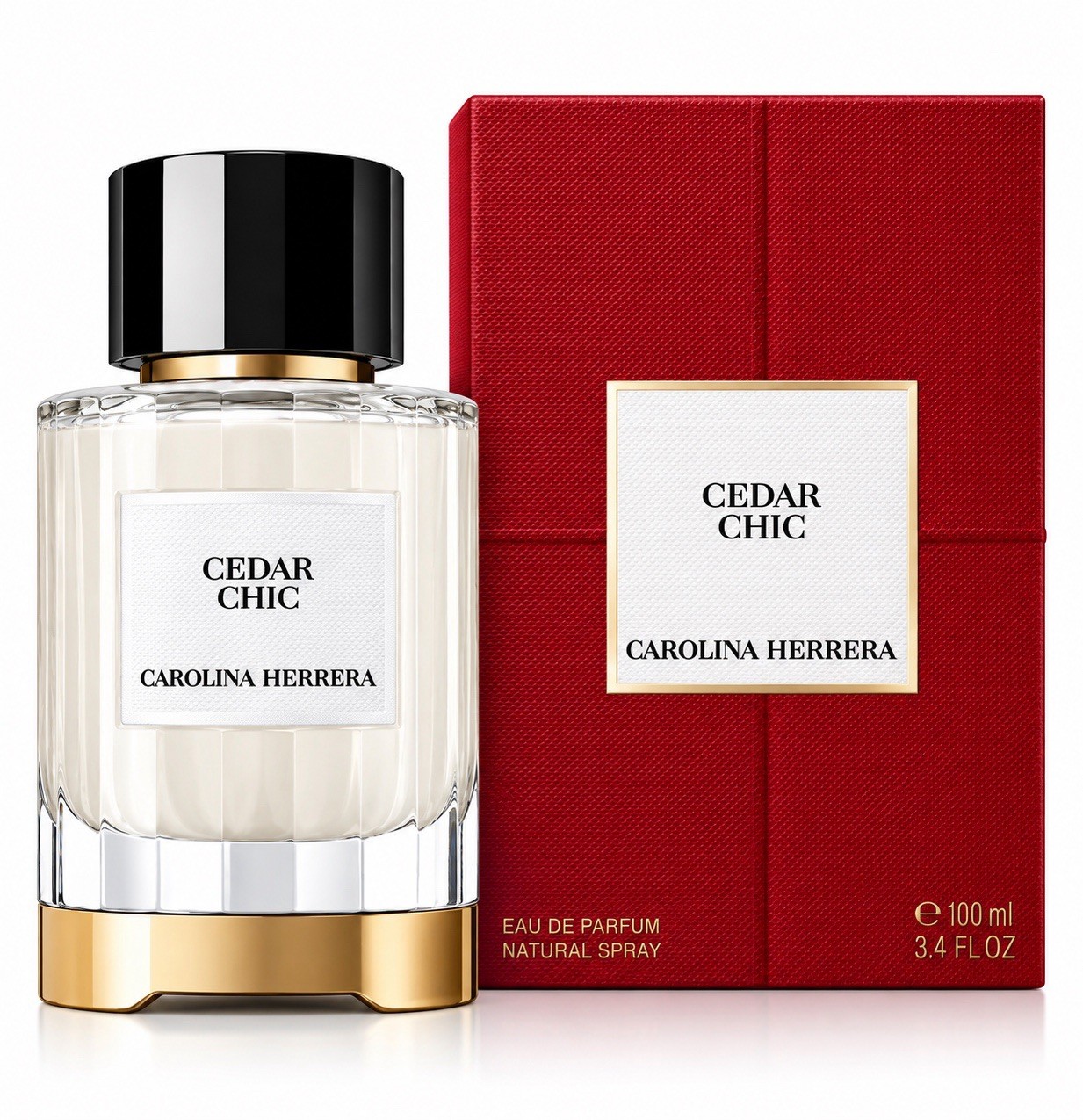 Carolina Herrera Cedar Chic Eau de Parfum 3.4 oz / 100 mL New Sealed