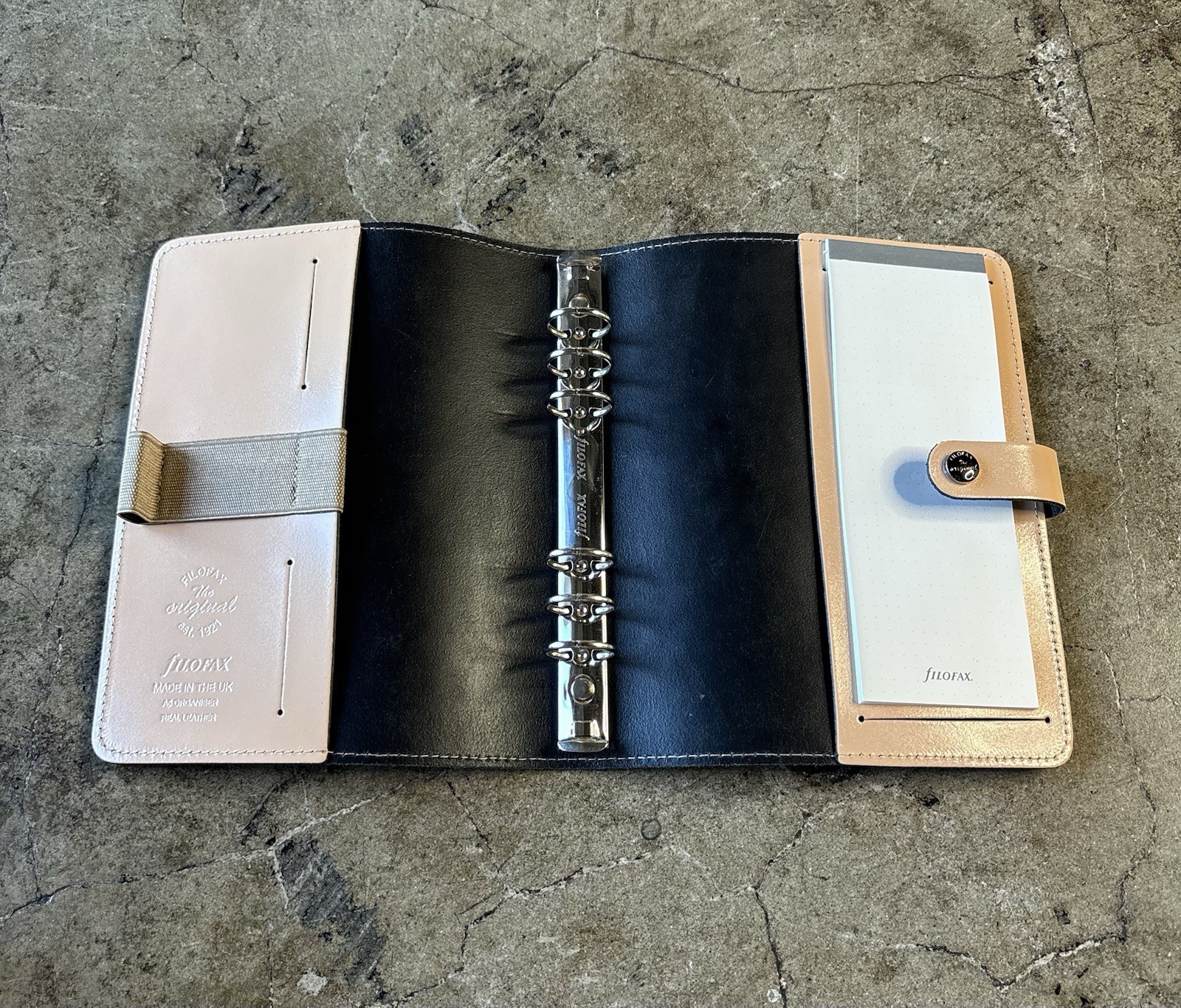 Filofax The Original Leather Nude Personal Agenda/Planner