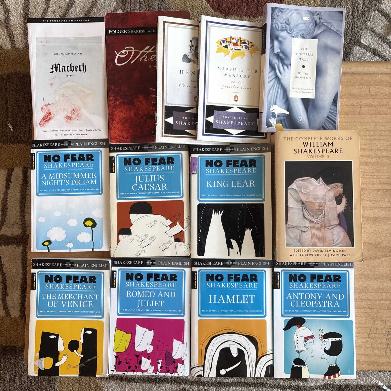 13 Shakespeare Book Lot - LN/VG/G