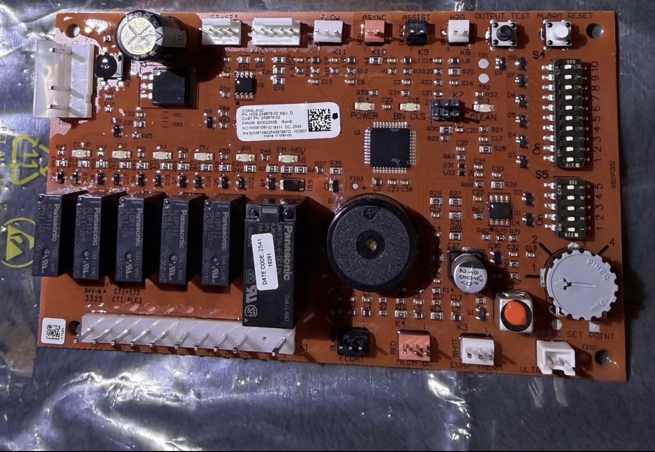 Hoshizaki 2A9678‑02 Control Board (K+ Orange with FUD), Real OEM Part# 2A9678‑02