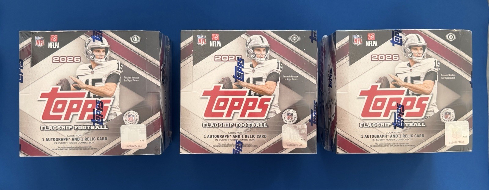 3x Lot 2026 Topps Flagship Football Jumbo Box Factory Sealed In-Hand