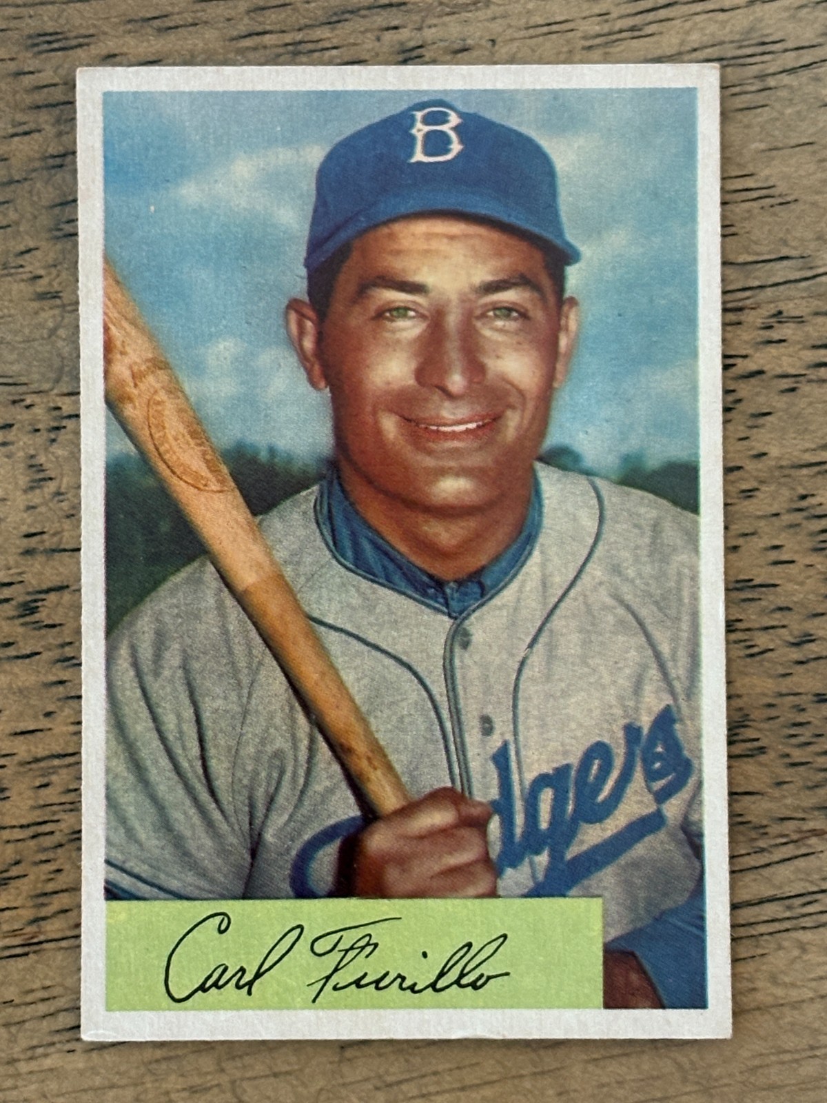 Carl Furillo 1954 Bowman Baseball #122 Brooklyn Dodgers EX-MT+ SHARP CENTERED Carl Furillo 1954 Bowman Baseball #122 Brooklyn Dodgers EX-MT+ SHARP CENTERED