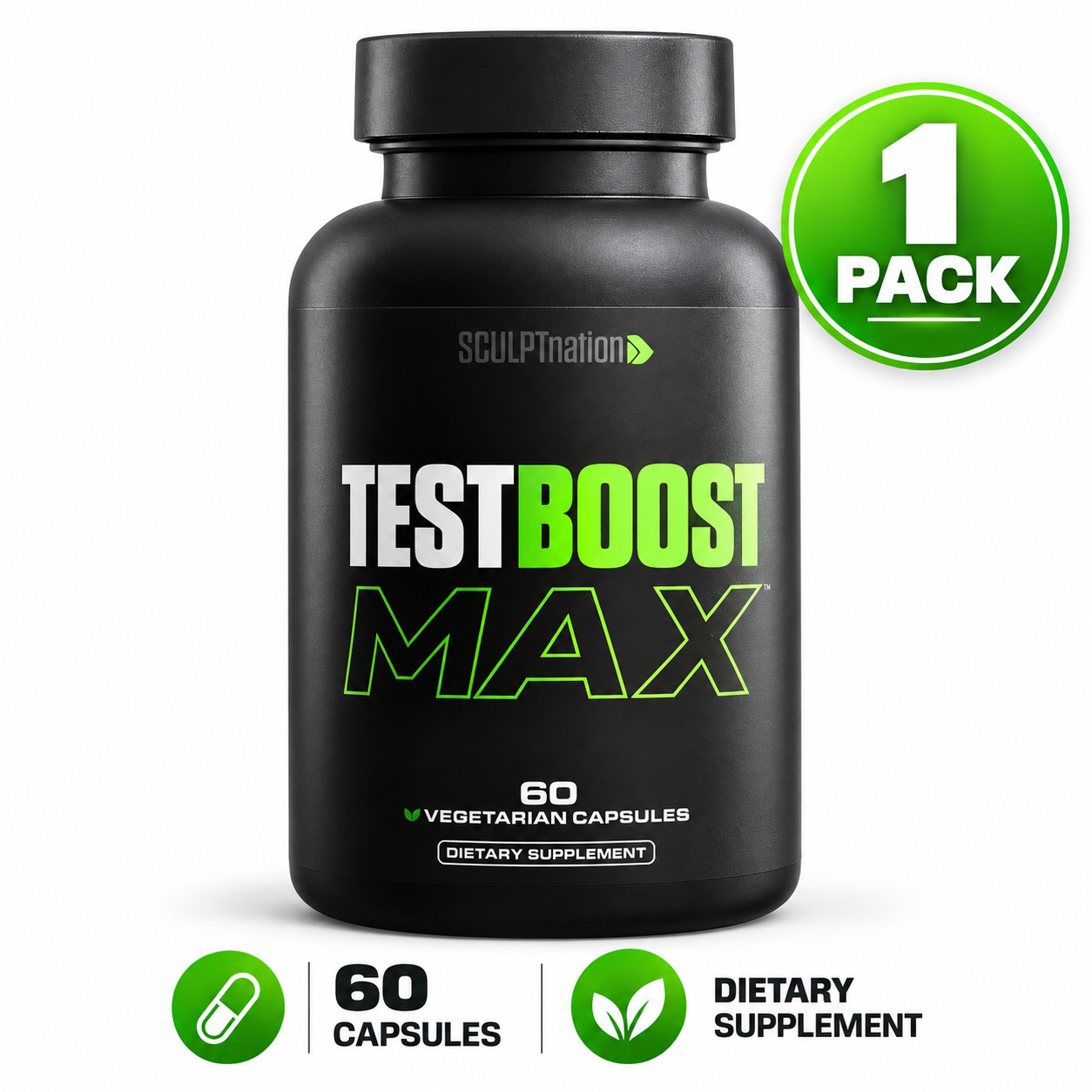 Sculpt Nation V Shred Test Boost Max Men\'s Supplement Choose 1-3 Pack