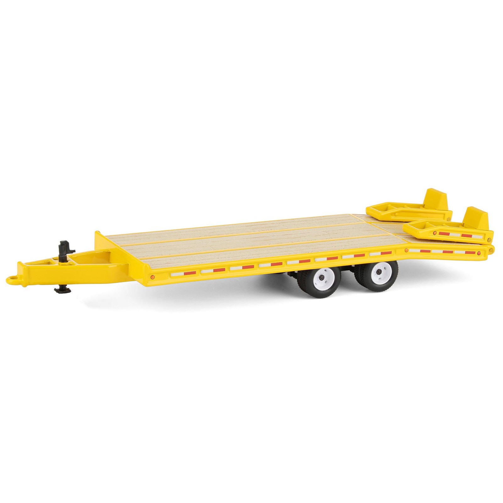 First Gear DCP 1/64 Beavertail Equipment Trailer, Yellow with White Rims 60-2142