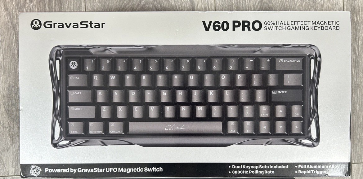 NEW GravaStar Mercury V60 Pro Deluxe Dual Keycap Gift Box Set  (BNIB)