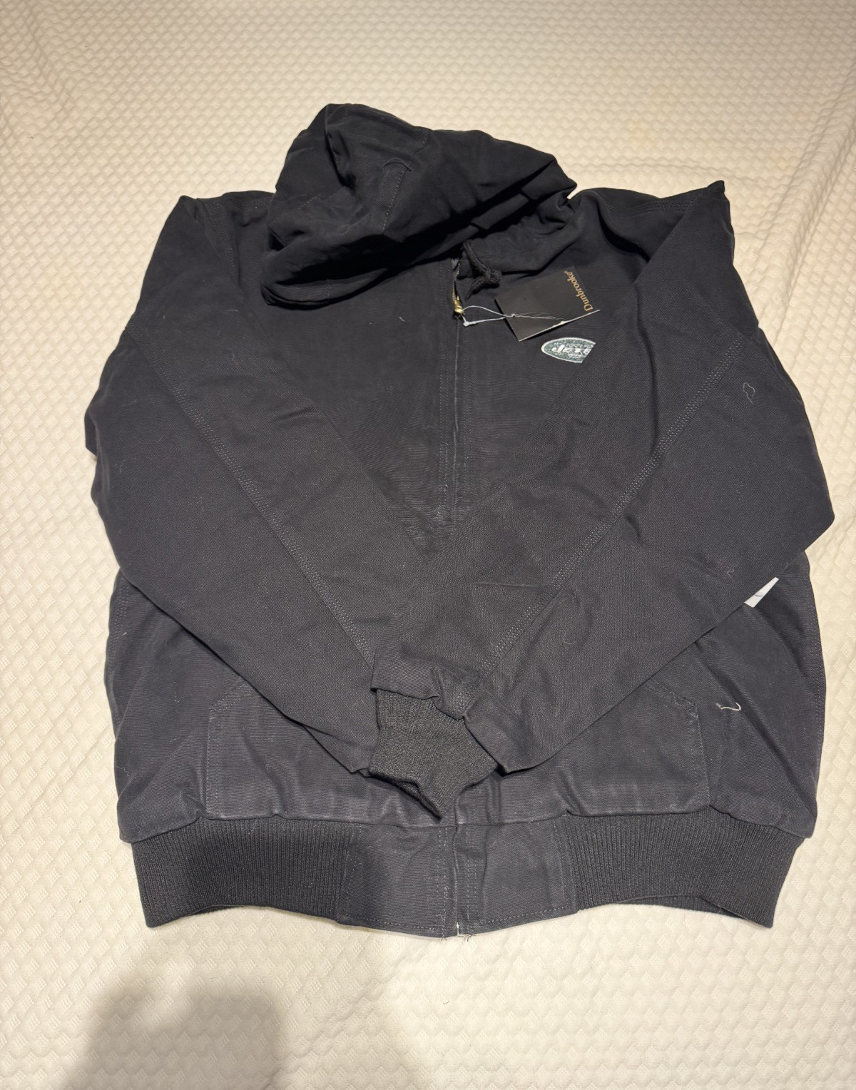 Men’s Dunbrooke New York Jets Dakota Cotton Canvas Hooded Jacket Black Men’s Dunbrooke New York Jets Dakota Cotton Canvas Hooded Jacket Black