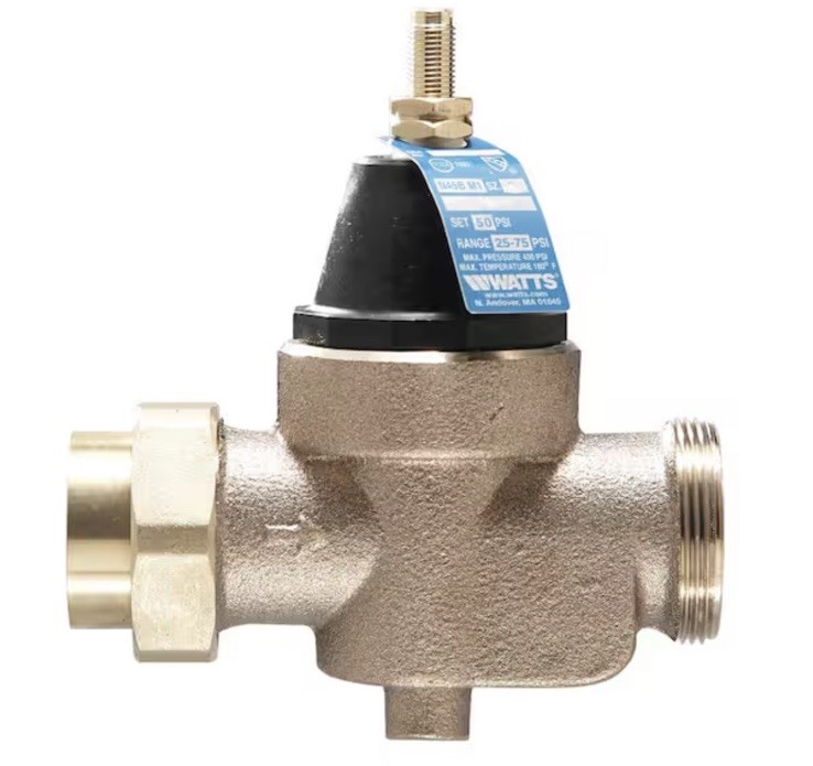 Watts 3/4 50psi Water Pressure Reducing Valve Lead (LFN45BM1-U) BRAND NEW