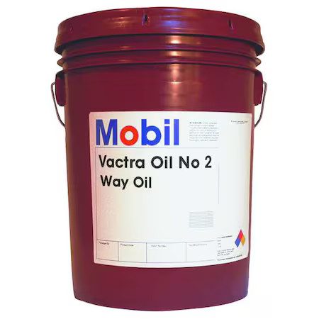 Mobil 105480 Way Oil, Vactra No. 2, 5 Gal, Pail, Brown