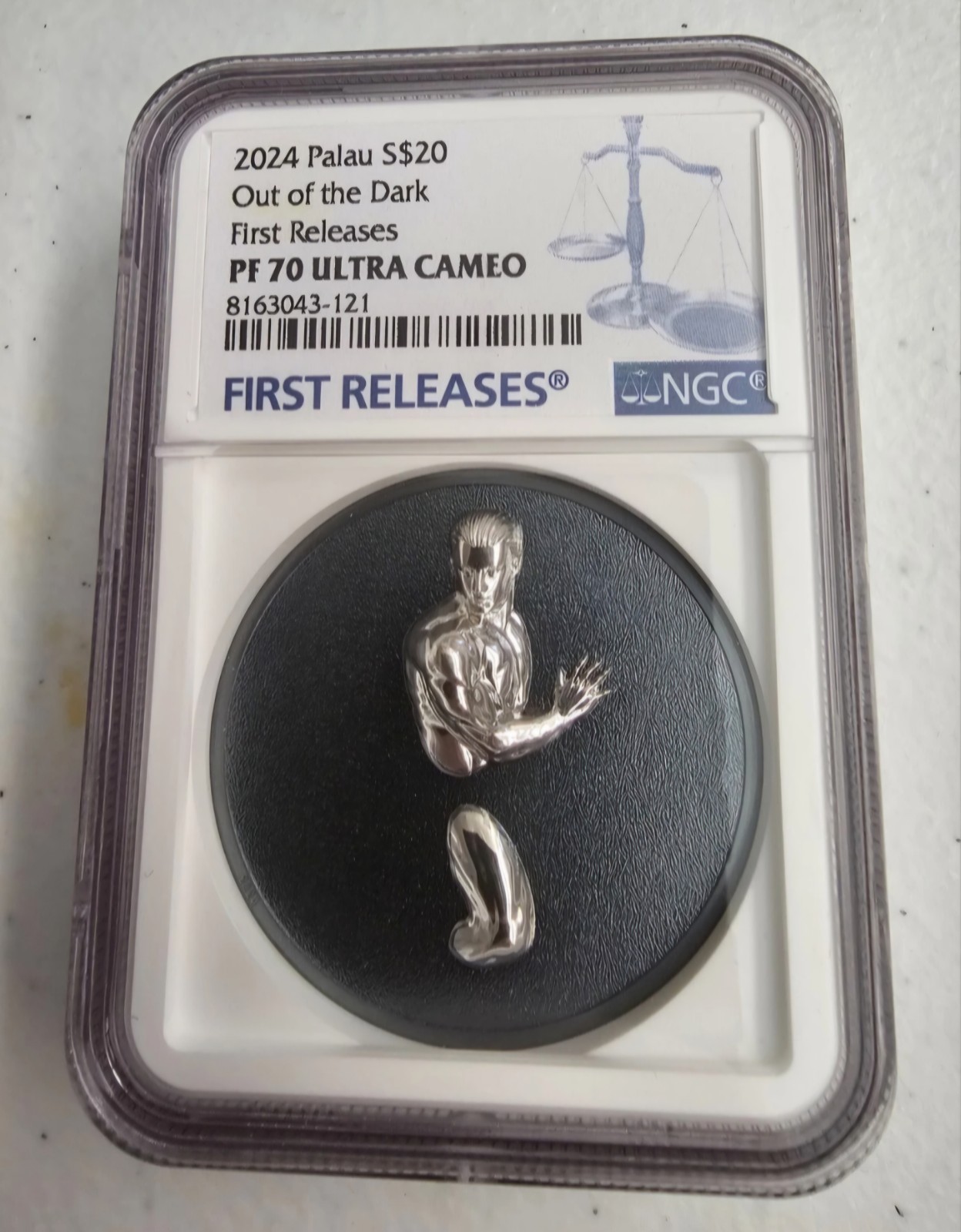 2024 Palau Silver 3 Oz $20 Out of the Dark Ultra Proof NGC PF70 First Release 2024 Palau Silver 3 Oz $20 Out of the Dark Ultra Proof NGC PF70 First Release